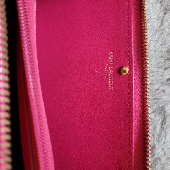 YSL Zippy long wallet ,pink - Picture 5 of 9